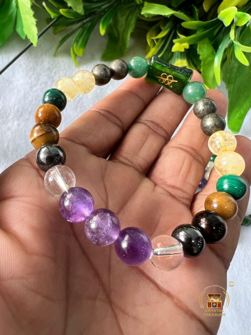 Instant Money Maker Stone Bracelet 8 MM Round Bead Stretch Bracelet - Image 8