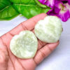 Rare Tremolite Stone Heart Shaped Worry Stone, Palm Stone, for Crystal Healing And Meditation - Pocket Palm Stone-Thumb Stone One(1)Piece