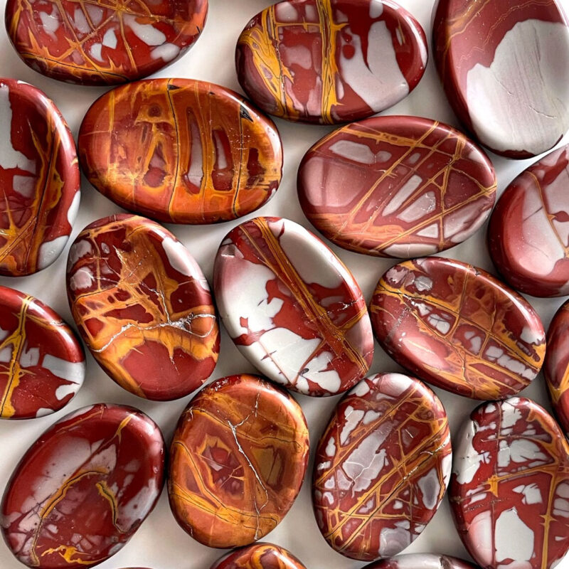 Noreena Jasper Oval Shape Worry Stone for Crystal Healing And Meditation - Pocket Palm Stone - Thumb Stone One (1) Piece - Image 4