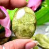 Healerite Stone Oval Shape Worry Stone for Crystal Healing And Meditation - Pocket Palm Stone - Thumb Stone One (1) Piece