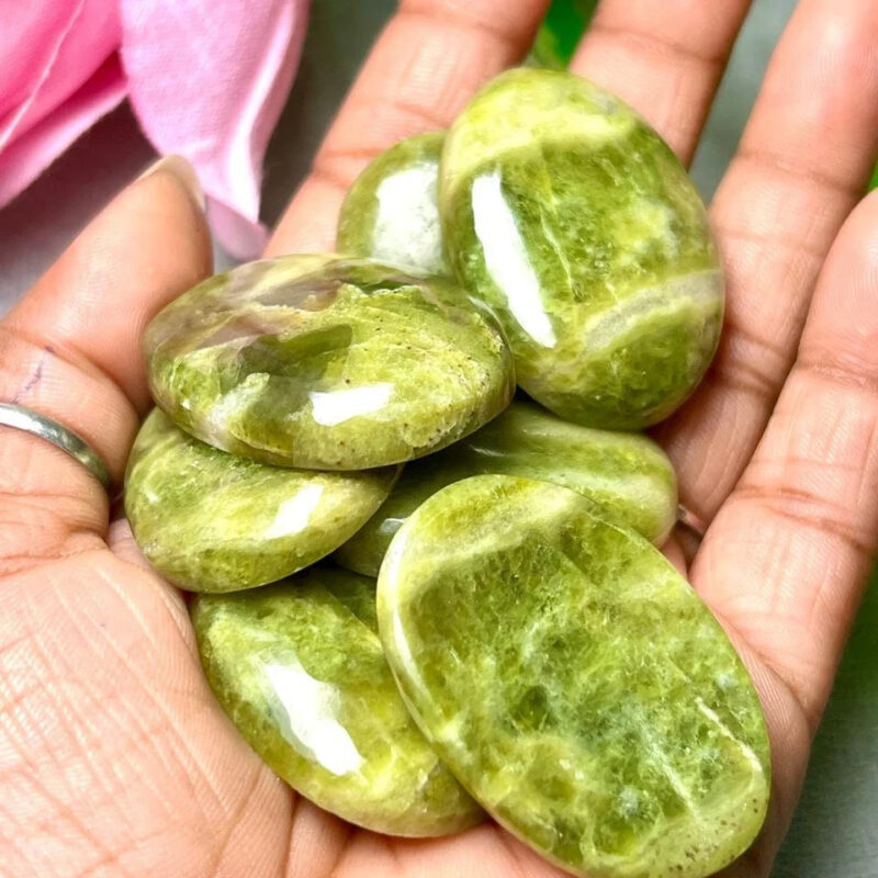 Healerite Stone Oval Shape Worry Stone for Crystal Healing And Meditation - Pocket Palm Stone - Thumb Stone One (1) Piece - Image 4