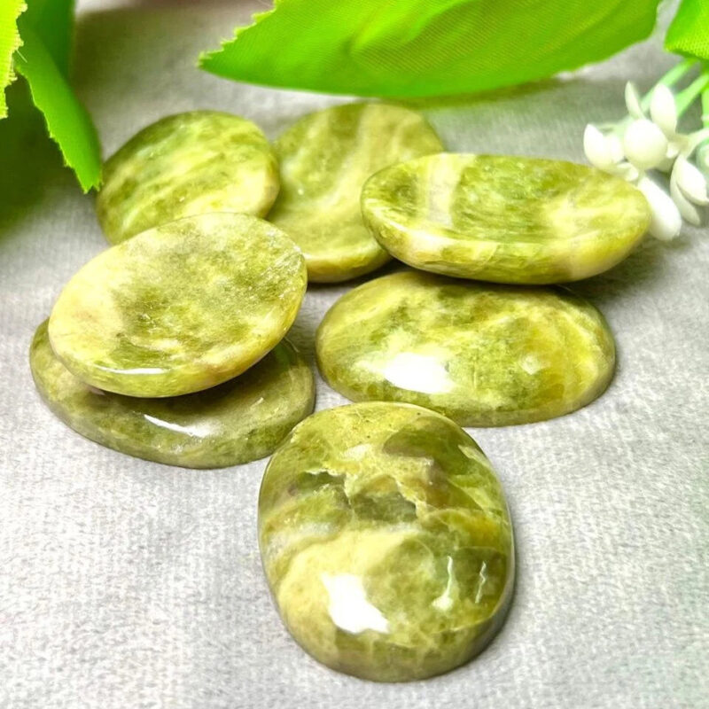 Healerite Stone Oval Shape Worry Stone for Crystal Healing And Meditation - Pocket Palm Stone - Thumb Stone One (1) Piece - Image 5