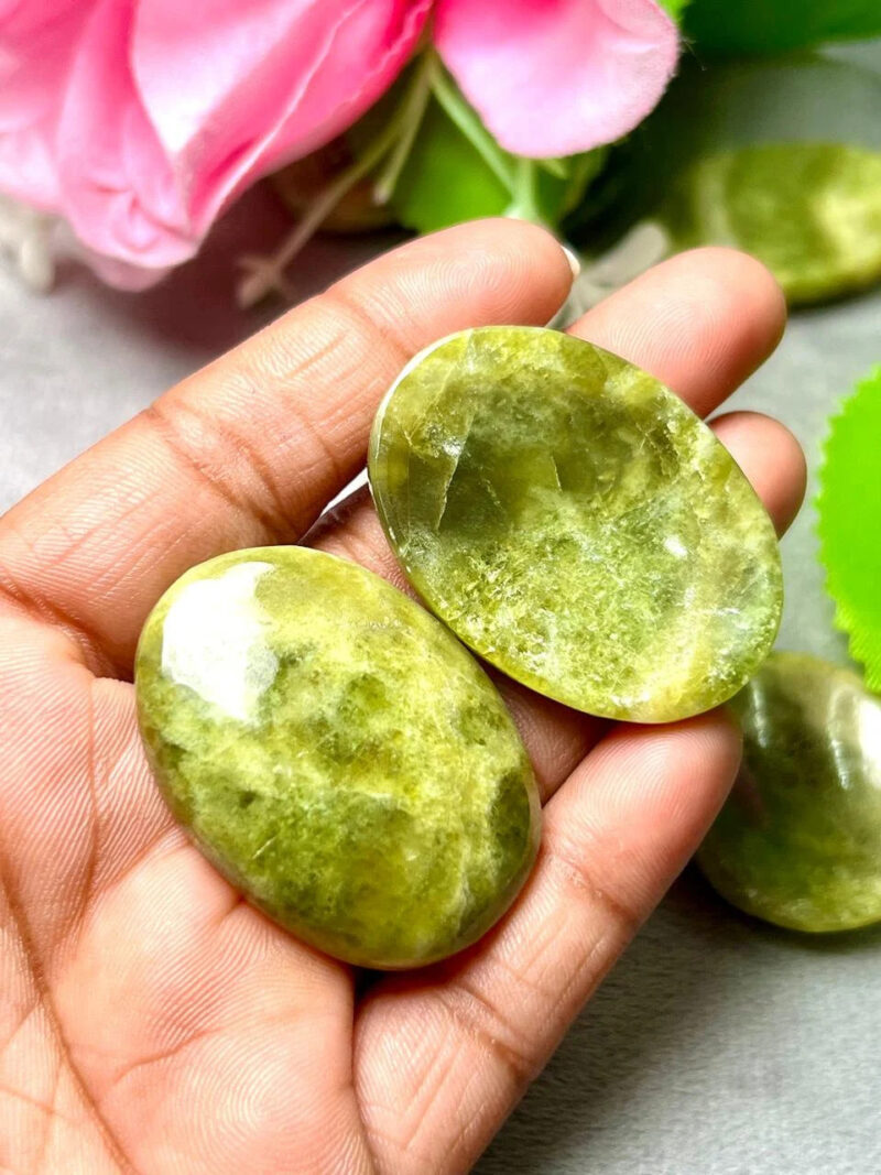 Healerite Stone Oval Shape Worry Stone for Crystal Healing And Meditation - Pocket Palm Stone - Thumb Stone One (1) Piece - Image 6