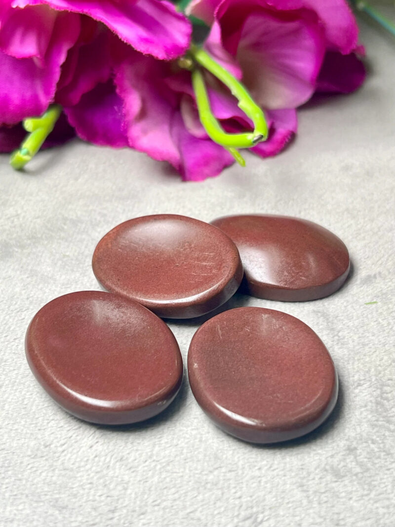 Chocolate Stone Oval Shape Worry Stone for Crystal Healing And Meditation - Pocket Palm Stone - Thumb Stone One (1) Piece - Image 9