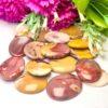 Mookite Jasper Oval Shape Worry Stone for Crystal Healing And Meditation - Pocket Palm Stone - Thumb Stone One (1) Piece