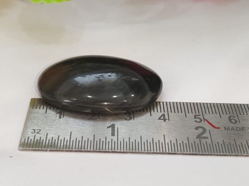 Black Obsidian Oval Shape Worry Stone for Crystal Healing And Meditation - Pocket Palm Stone - Thumb Stone One (1) Piece - Image 5