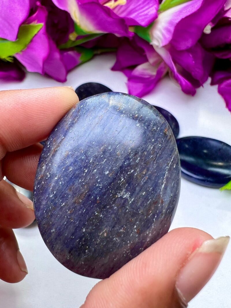 Blue Aventurine Oval Shape Worry Stone for Crystal Healing And Meditation - Pocket Palm Stone - Thumb Stone One (1) Piece - Image 10