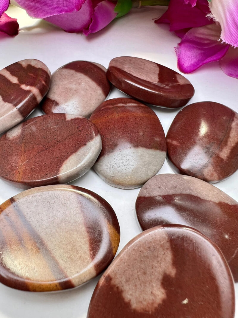 NARMADA Agate Stone Oval Shape Worry Stone for Crystal Healing And Meditation - Pocket Palm Stone - Thumb Stone One (1) Piece - Image 5