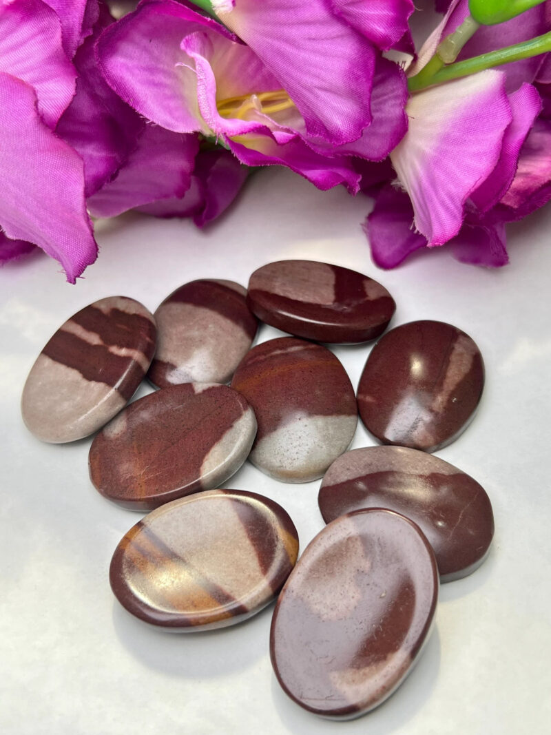 NARMADA Agate Stone Oval Shape Worry Stone for Crystal Healing And Meditation - Pocket Palm Stone - Thumb Stone One (1) Piece - Image 9