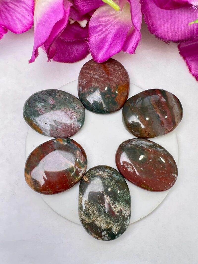 Fancy Agate Stone Oval Shape Worry Stone for Crystal Healing And Meditation - Pocket Palm Stone - Thumb Stone One (1) Piece - Image 3
