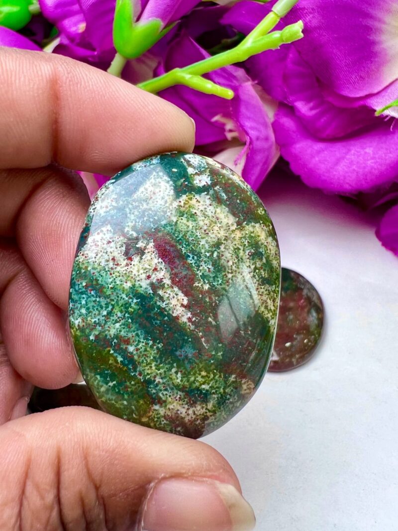 Fancy Agate Stone Oval Shape Worry Stone for Crystal Healing And Meditation - Pocket Palm Stone - Thumb Stone One (1) Piece - Image 6