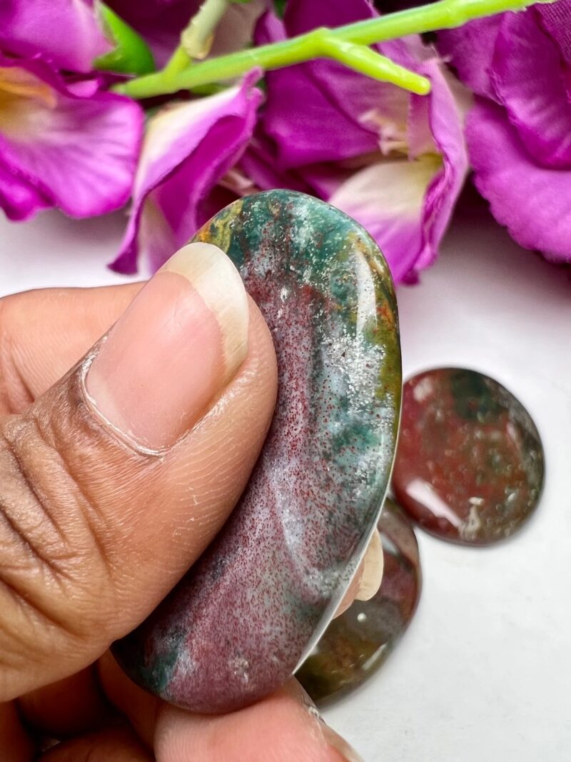 Fancy Agate Stone Oval Shape Worry Stone for Crystal Healing And Meditation - Pocket Palm Stone - Thumb Stone One (1) Piece - Image 7