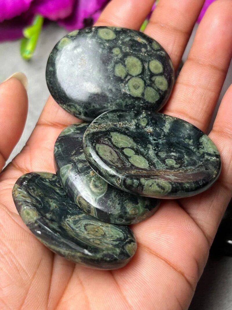 Kambaba Jasper Stone Oval Shape Worry Stone for Crystal Healing And Meditation - Pocket Palm Stone - Thumb Stone One (1) Piece - Image 9