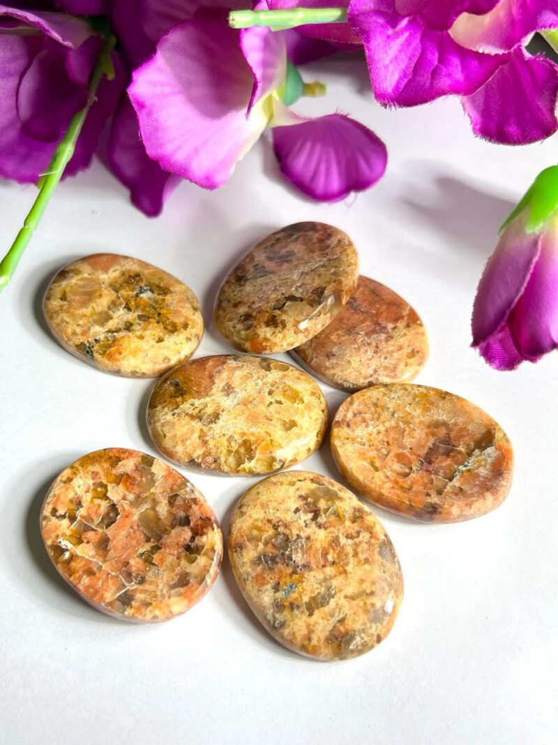 Rosophia  Oval Shape Worry Stone for Crystal Healing And Meditation - Pocket Palm Stone - Thumb Stone One (1) Piece - Image 9