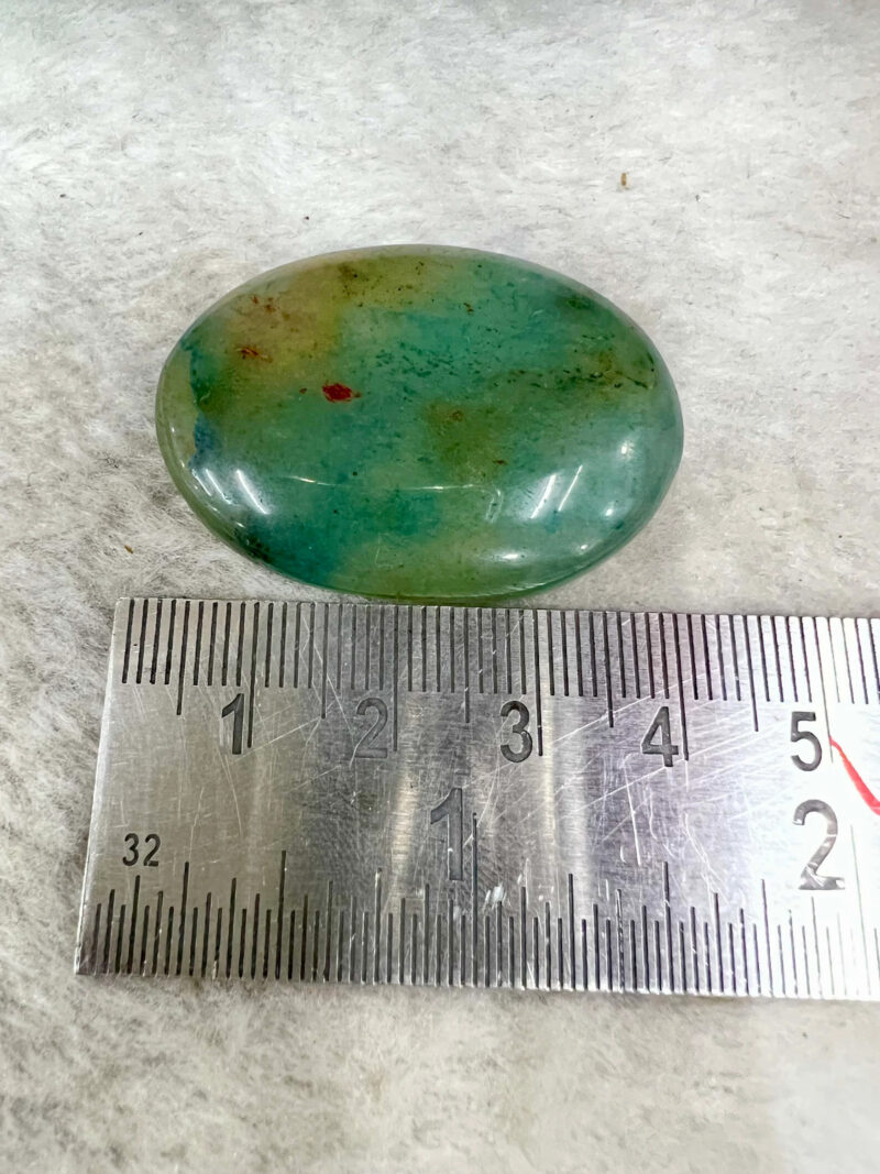 Green Aventurine Oval Shape Worry Stone for Crystal Healing And Meditation - Pocket Palm Stone - Thumb Stone One (1) Piece - Image 7