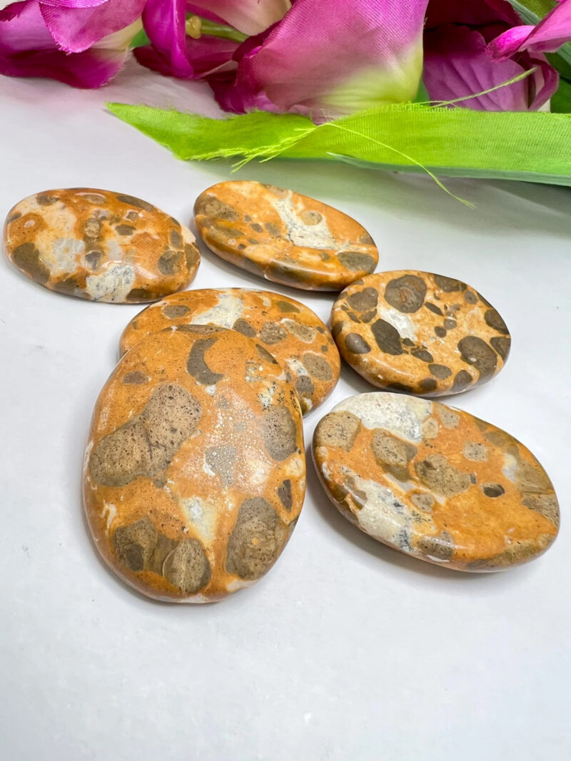 Yellow Turtle Jasper Stone Oval Shape Worry Stone for Crystal Healing And Meditation - Pocket Palm Stone - Thumb Stone One (1) Piece - Image 8