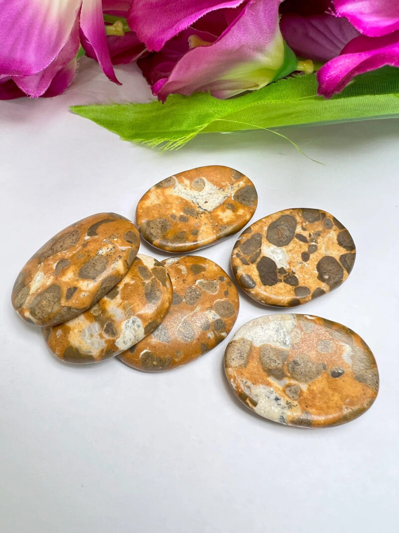 Yellow Turtle Jasper Stone Oval Shape Worry Stone for Crystal Healing And Meditation - Pocket Palm Stone - Thumb Stone One (1) Piece - Image 10