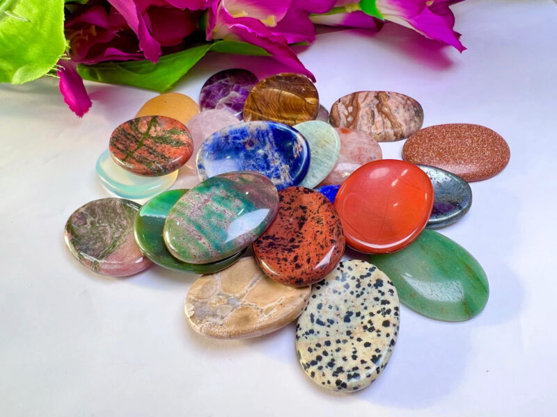25 Worry Stone Mix Lot- Bulk Wholesale Thumb Stone Mix ideal for gifting - Image 4