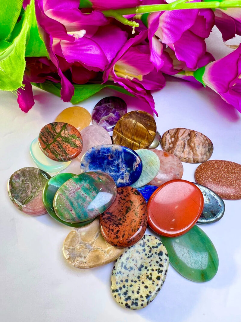 25 Worry Stone Mix Lot- Bulk Wholesale Thumb Stone Mix ideal for gifting - Image 5