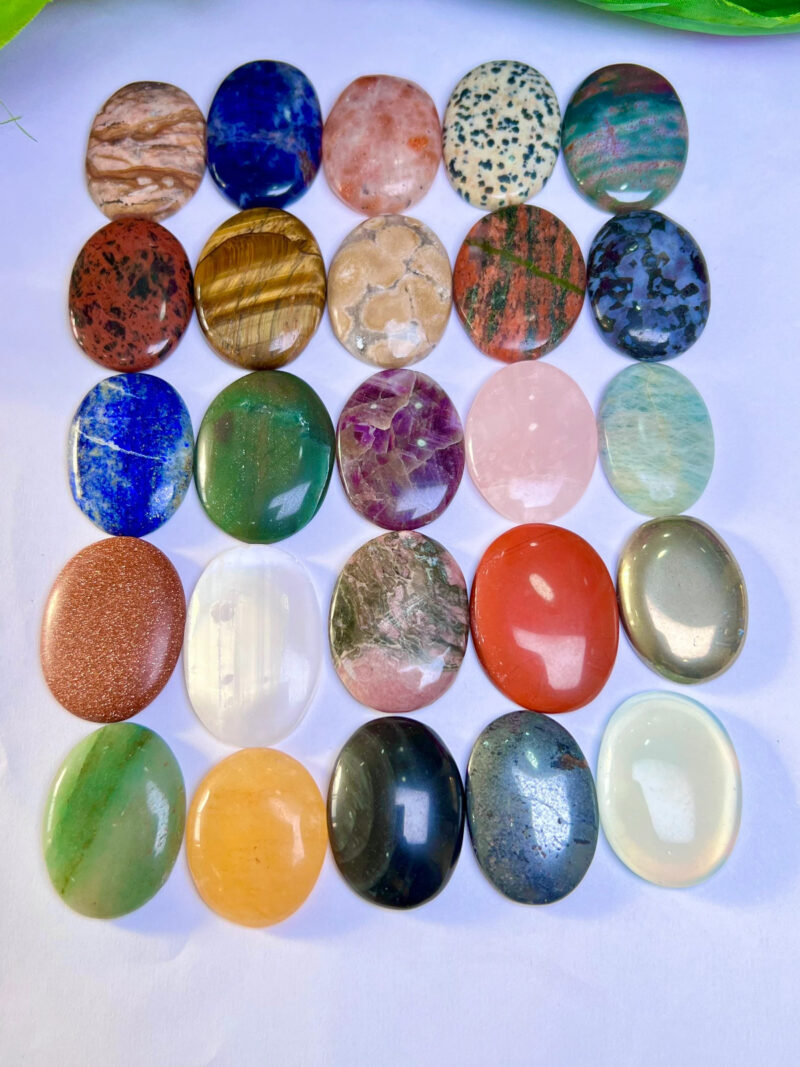 25 Worry Stone Mix Lot- Bulk Wholesale Thumb Stone Mix ideal for gifting - Image 6