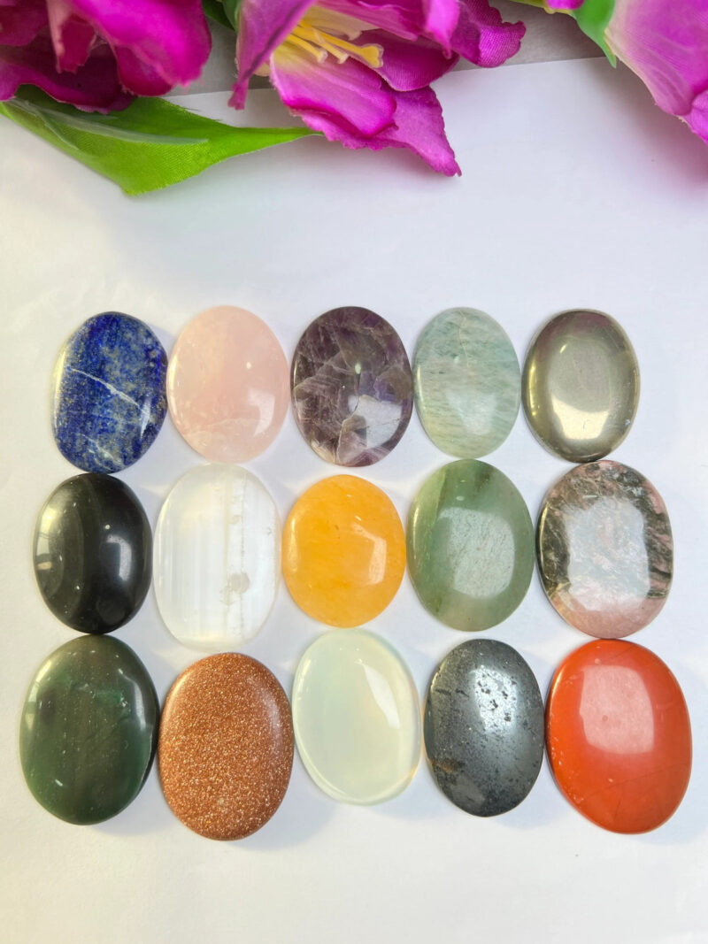 25 Worry Stone Mix Lot- Bulk Wholesale Thumb Stone Mix ideal for gifting - Image 7