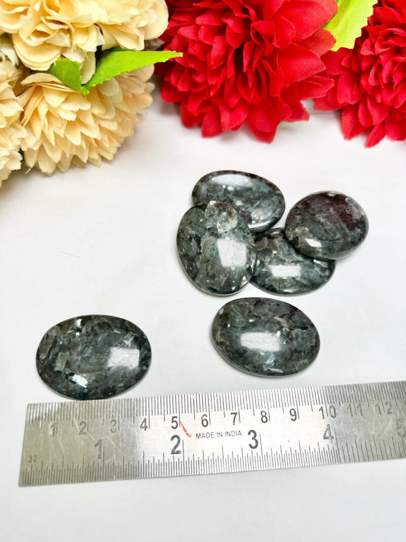 Larvikite Oval Shape Worry Stone for Crystal Healing And Meditation - Pocket Palm Stone - Thumb Stone One (1) Piece - Image 6