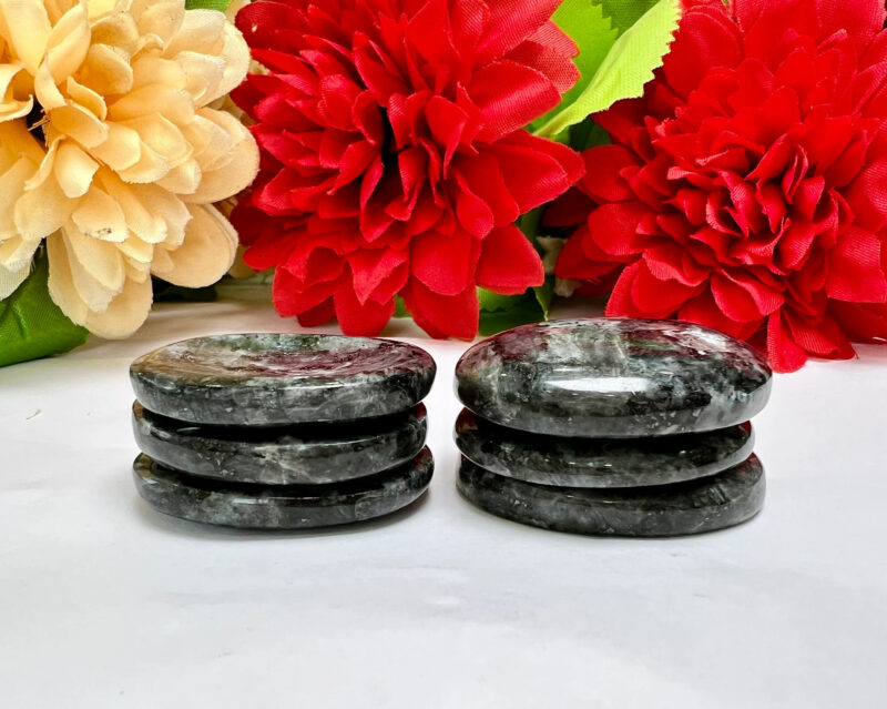 Larvikite Oval Shape Worry Stone for Crystal Healing And Meditation - Pocket Palm Stone - Thumb Stone One (1) Piece - Image 7