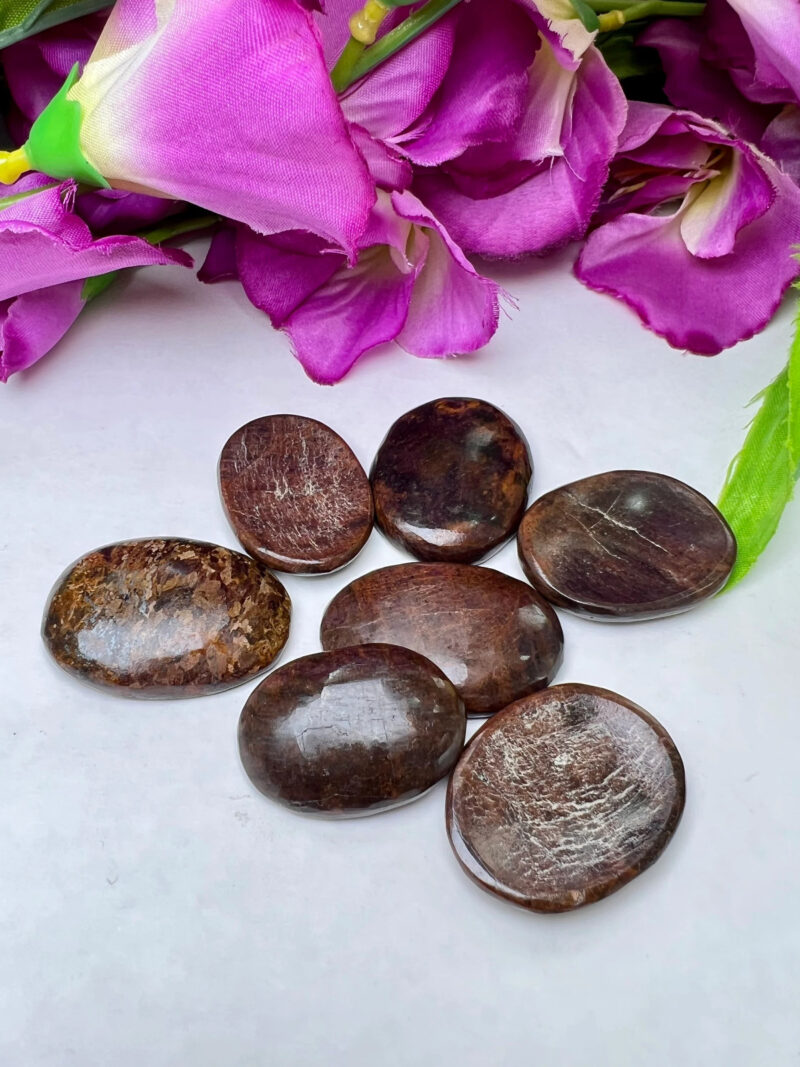 Bronzite Stone Oval Shape Worry Stone for Crystal Healing And Meditation - Pocket Palm Stone - Thumb Stone One (1) Piece - Image 6