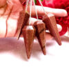 Sun Sitara Sunstone Faceted Cone Pendulum Gemstone Dowsing Pendulum Chain Attached Reiki Crystal Healing