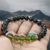 Czech Republic Moldavite Brazilian Black Tourmaline Stone Bracelet Negative Energy Protection Bracelet Grounding Stone  Gift For All