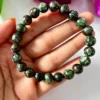 Seraphinite Stone Round Beaded Bracelet 8mm Stretch Bracelet