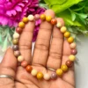 6 MM Mookite Jasper Stone Round Beaded Stretch Bracelet