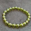 Moldava Moldavite Round Beaded Bracelet 8 MM Stretch Bracelet