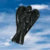 Elite Shungite Stone 2 inch free standing guardian angel crystal Reiki energy blessed hand carved Pocket Angel Angelic connection