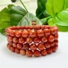 8 MM Red Jasper Faceted Cutting Round Beaded Bracelet Grade AAAAA+++++ Quality Stretch Bracelet