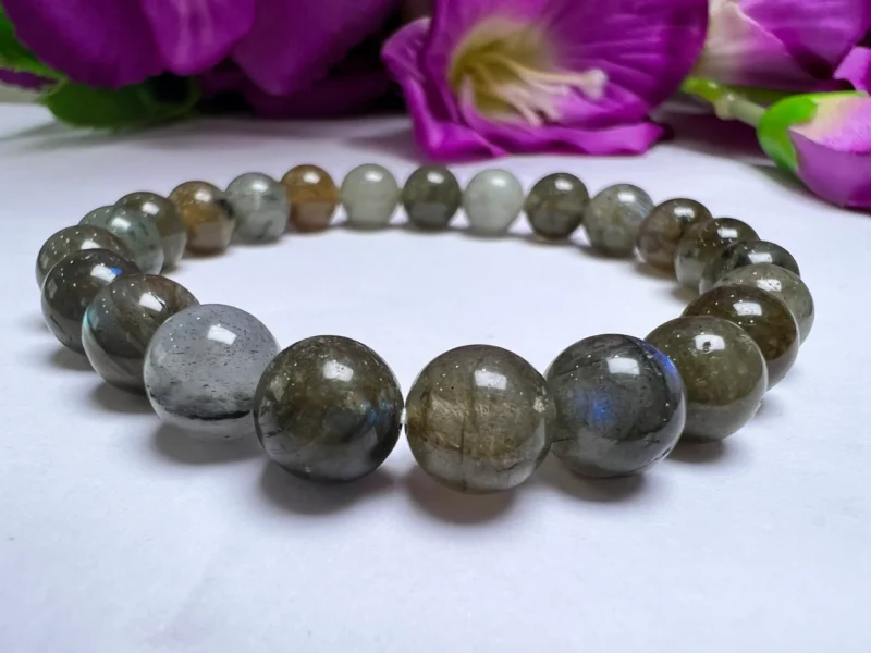 AQUARIUS Bracelet Labradorite , Hematite , African Turquoise Pack Zodiac Horoscope Astrology January February Birthday Set 7.5 inch 8mm - Image 3