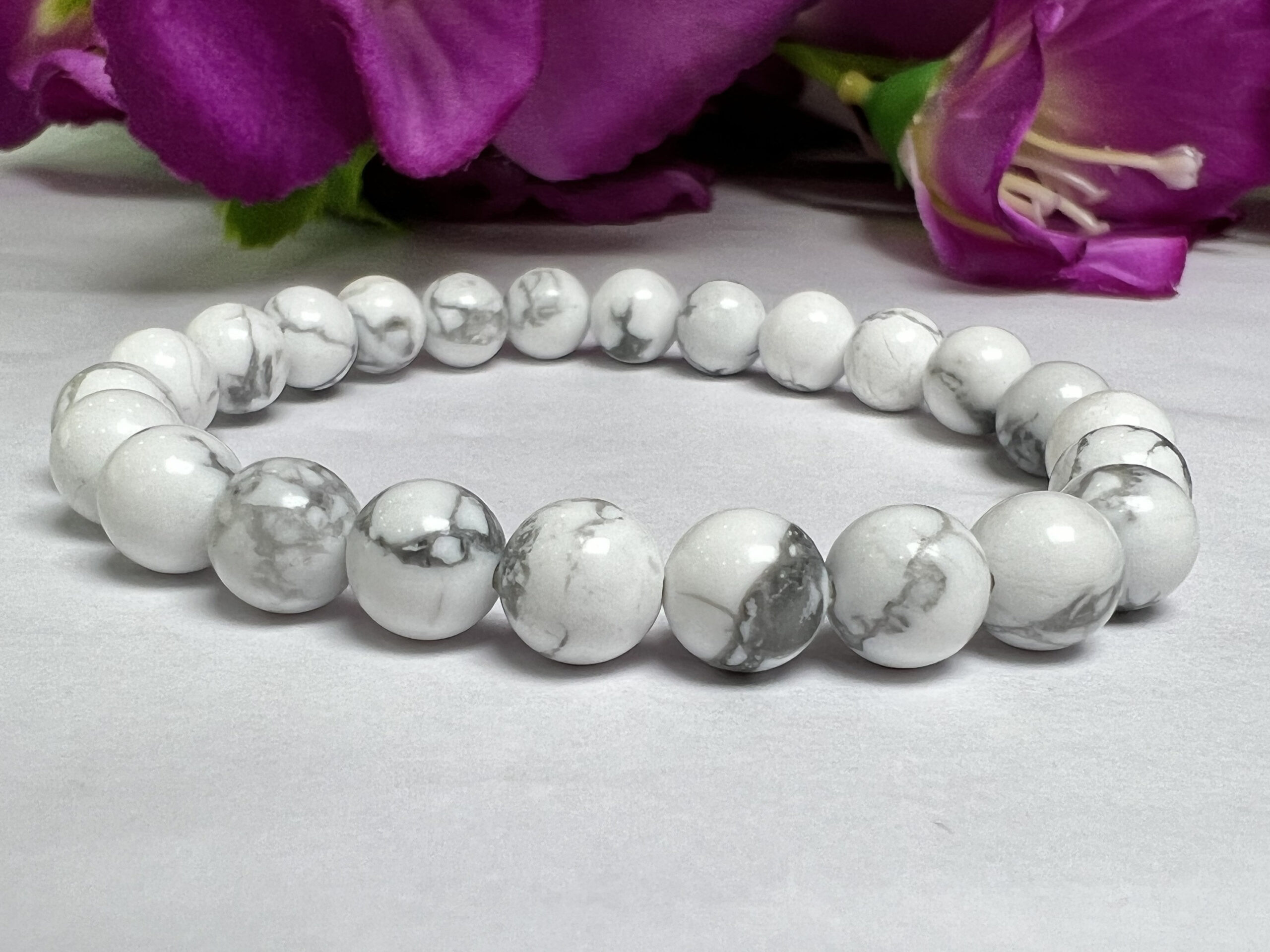 GEMINI Bracelet Tiger Eye , Hematite , Howlite Pack Zodiac Horoscope Astrology May June Birthday Set 7.5 inch 8mm - Image 5