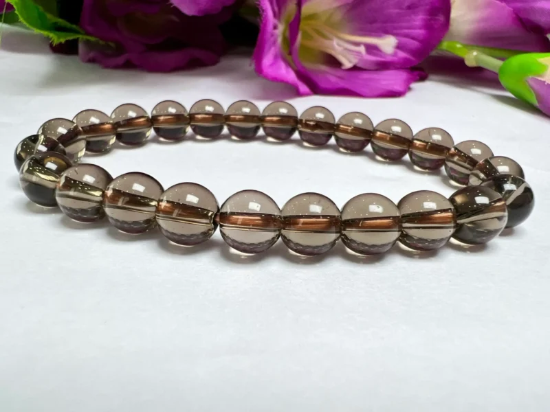 ROOT CHAKRA Red Jasper, Smoky Quartz, Black Tourmaline Gemstone bracelet Set 8 mm Pack Align, Open, Balance, Meditation, Gift for All - Image 8