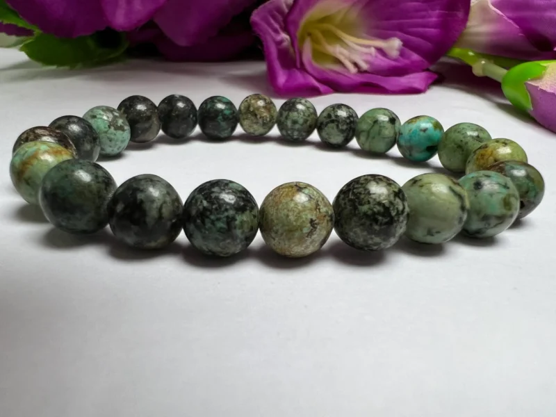 AQUARIUS Bracelet Labradorite , Hematite , African Turquoise Pack Zodiac Horoscope Astrology January February Birthday Set 7.5 inch 8mm - Image 7