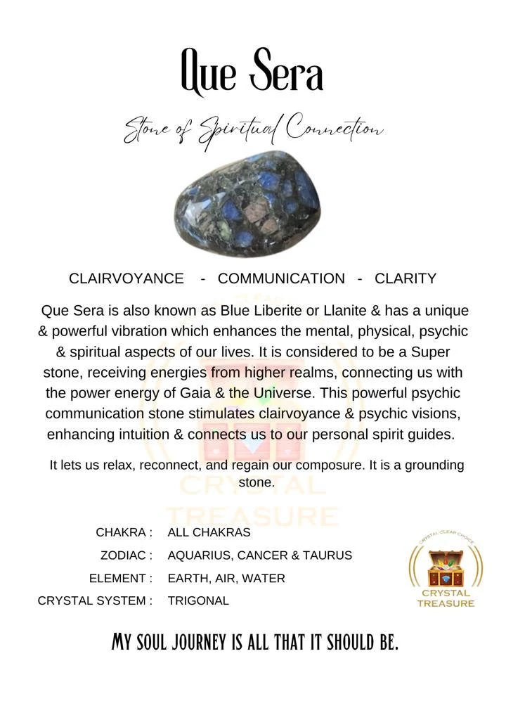 Blue Liberite Quesera Stone Round Beaded Bracelet 8 MM Stretch Bracelet - Image 5