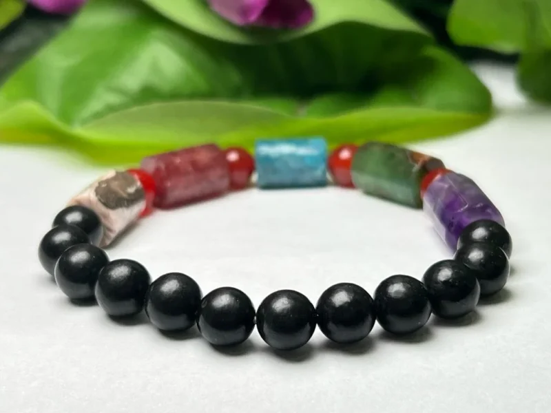 Five Elements Bracelet With Five 5 Spiritual Elements Earth, Air, Water, Fire and Spirit ,Meditation Reiki Crystal Healing - Image 5