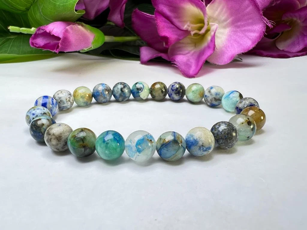 Tiffany Stone Round Beaded Bracelet 8 MM