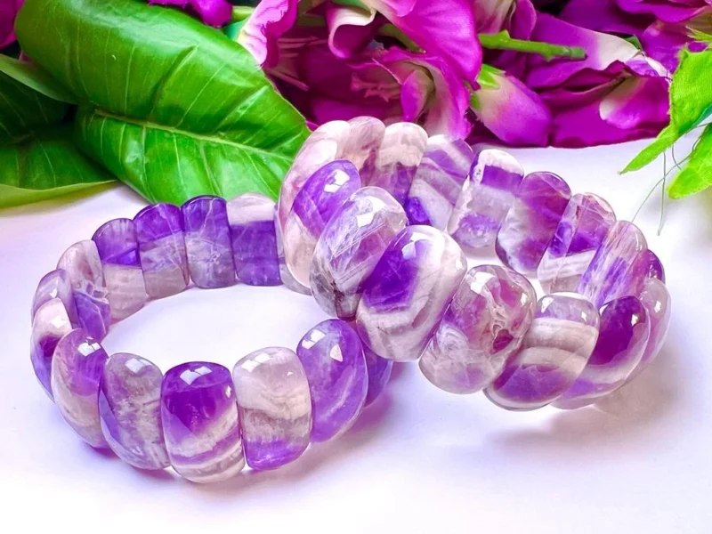 Amazez Powerful Stone rectangle Beaded Bracelet 25 MM Stretch Bracelet - Image 7