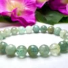 Green Beryl Crystal Stone Round Beaded Bracelet 8 MM Stretch Bracelet