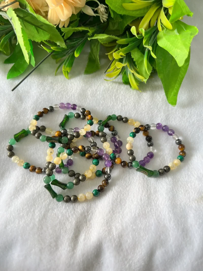 Instant Money Maker Stone Bracelet 8 MM Round Bead Stretch Bracelet - Image 4