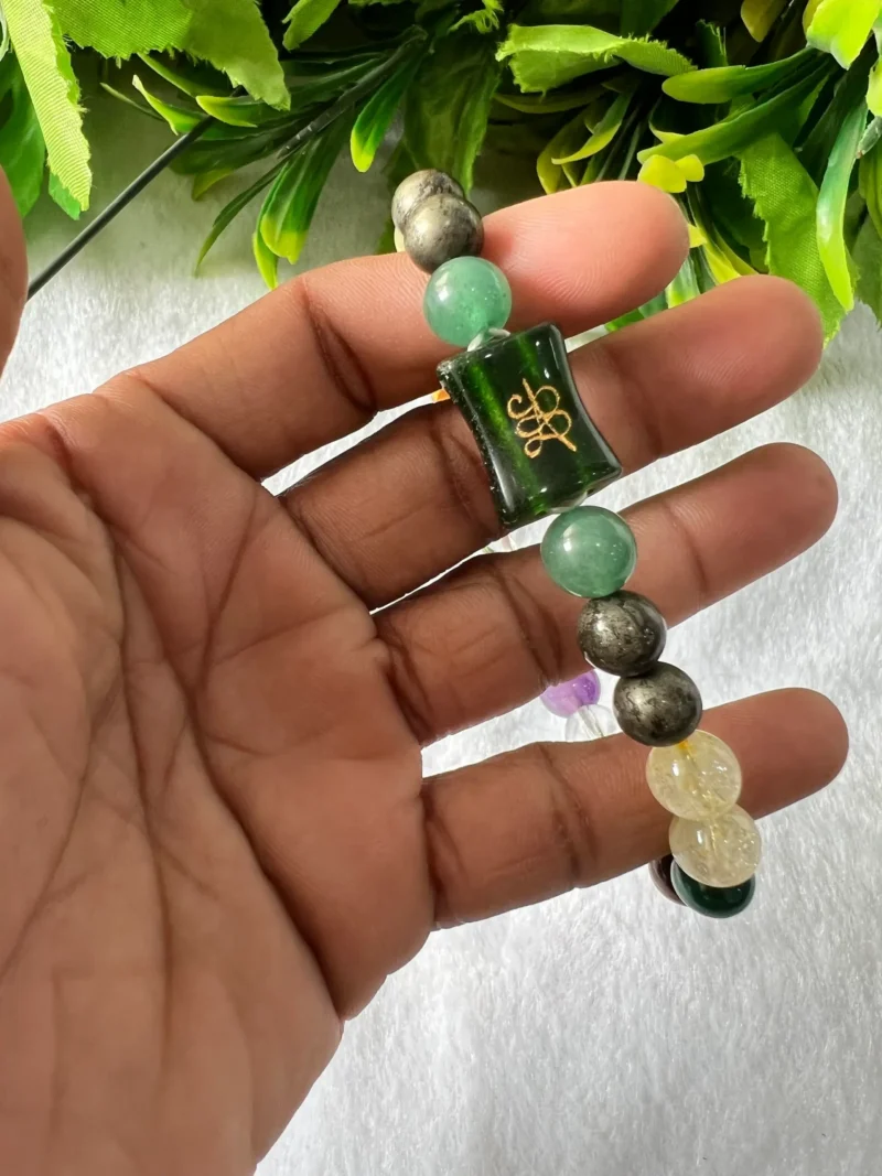 Instant Money Maker Stone Bracelet 8 MM Round Bead Stretch Bracelet - Image 7