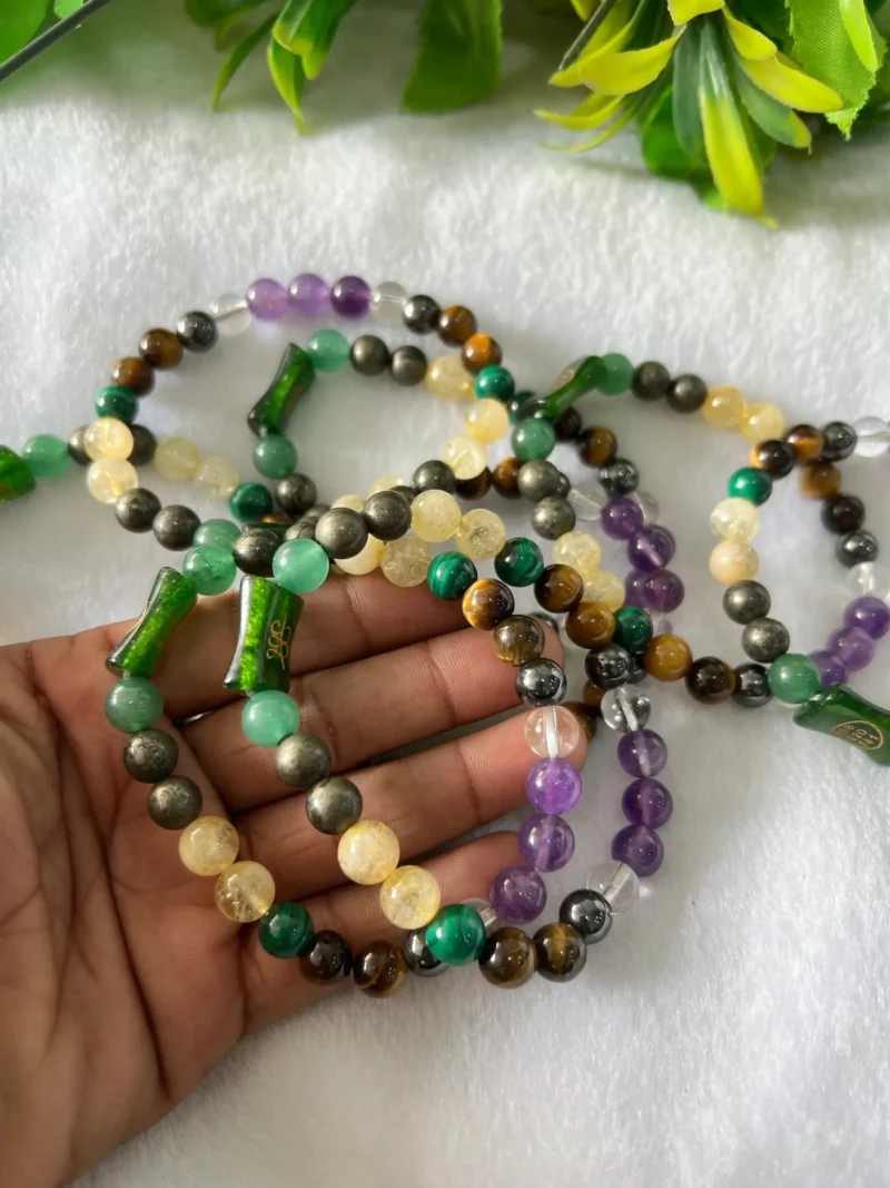 Instant Money Maker Stone Bracelet 8 MM Round Bead Stretch Bracelet - Image 8
