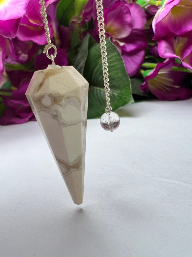 King Cobra Jasper Chamthwala Jasper Stone Faceted Cone Pendulum Gemstone Dowsing Pendulum Chain Attached Reiki Crystal Healing - Image 10