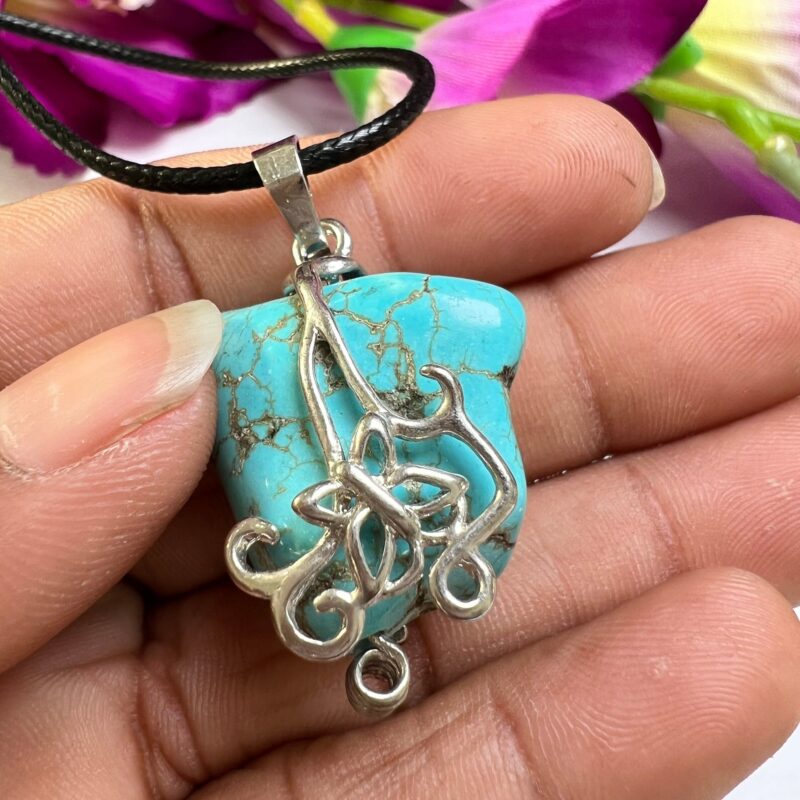 Howlite Turqoise Stone Pendant