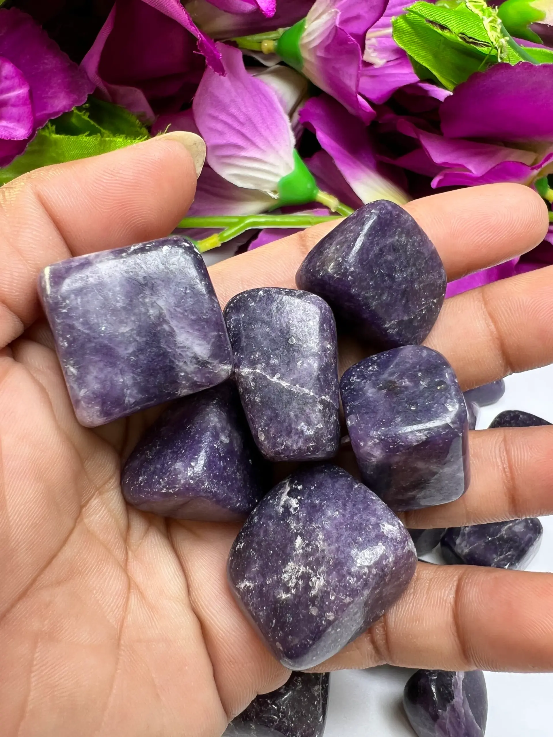 Lepidolite Tumbled Stones Healing Crystals in pack sizes of 1,3,5,and 10 Pieces Quality AAAAA +++++ - Image 4